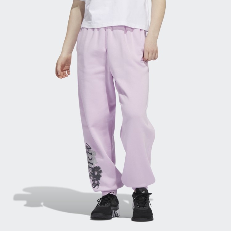 Calça Jogger Estampada Floral Lilás Adidas