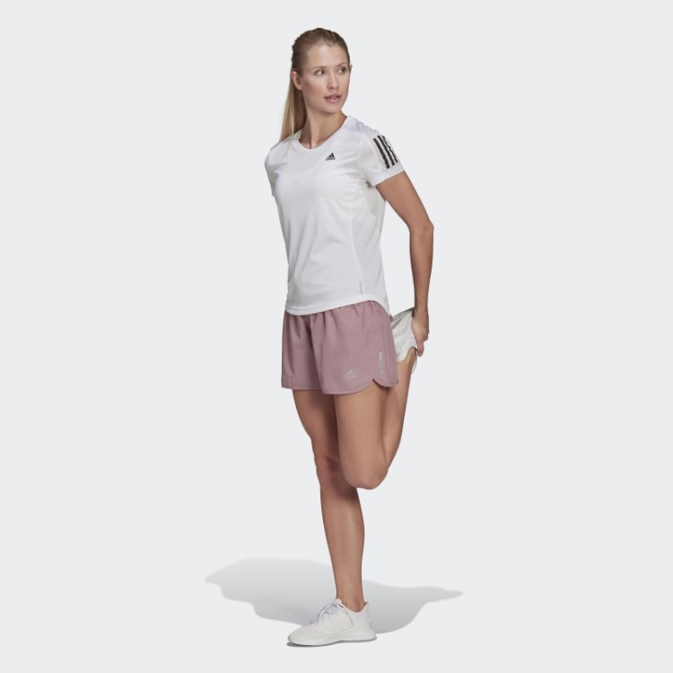 Bermuda De Corrida Malva Adidas