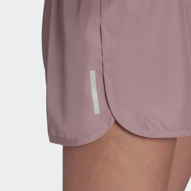 Bermuda De Corrida Malva Adidas