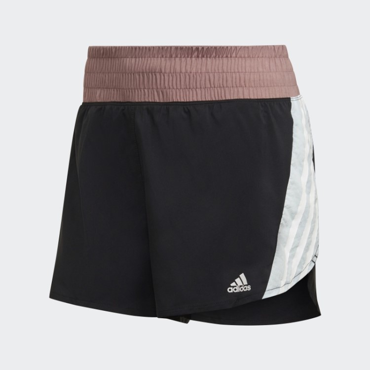Bermuda De Corrida Preta Adidas Hyperglam