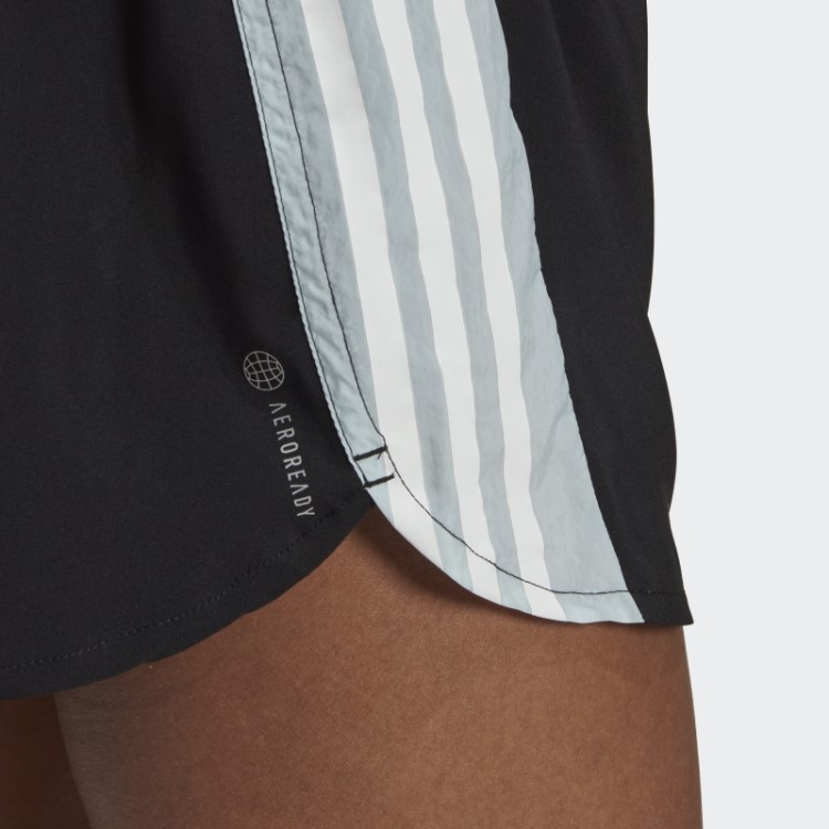 Bermuda De Corrida Preta Adidas Hyperglam