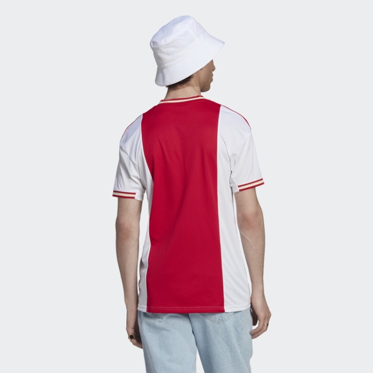 Moda Ajax Amsterdam 22/23 Camisa Casa Adidas Negrito Vermelho