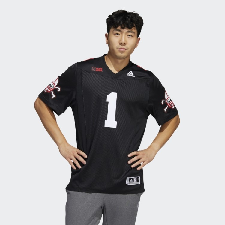 Camisa Preta Cornhuskers Preto Adidas
