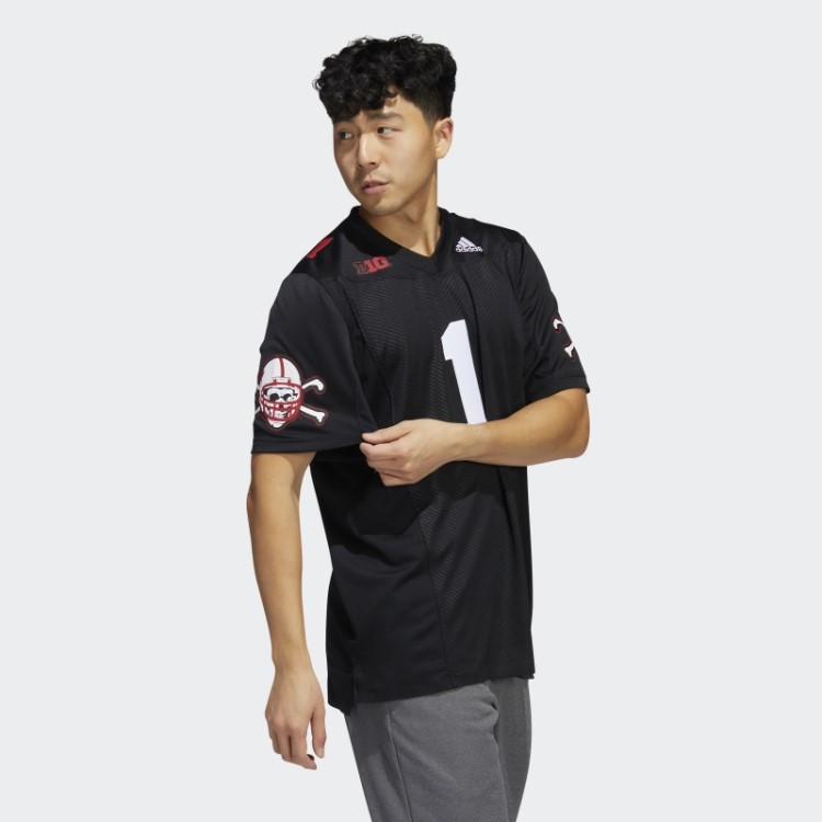 Camisa Preta Cornhuskers Preto Adidas