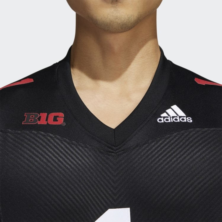 Camisa Preta Cornhuskers Preto Adidas