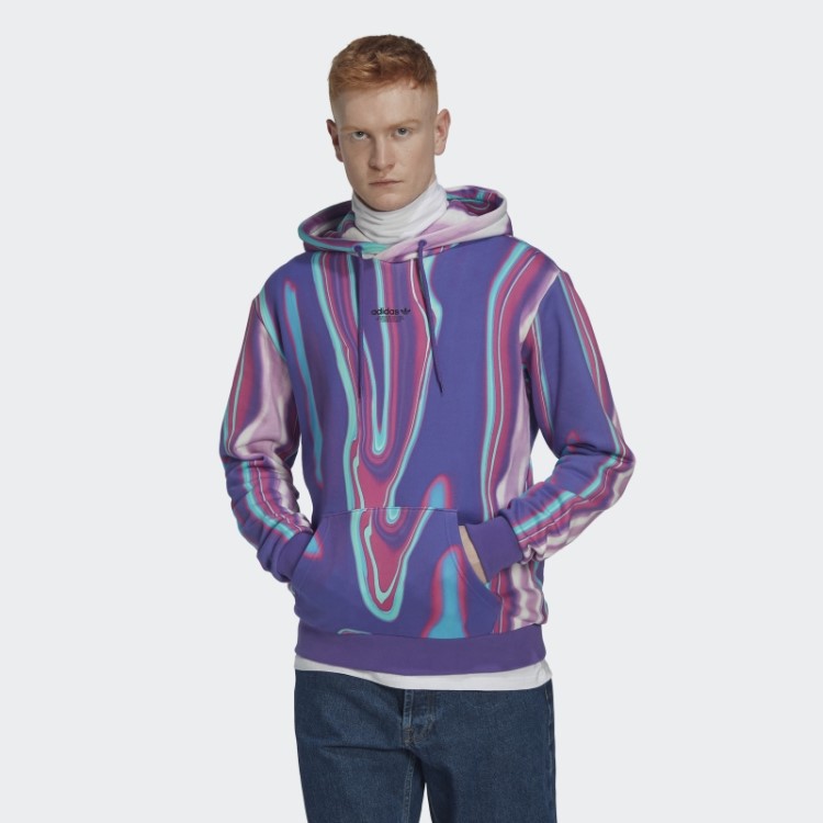 Adidas Moletom Com Estampa Hyperreal Allover Roxo Rush