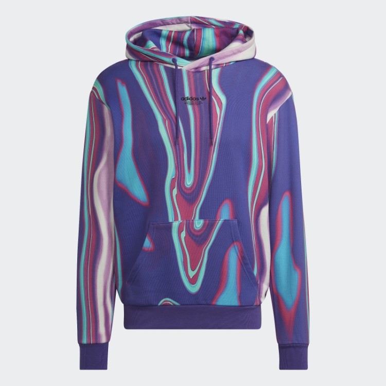 Adidas Moletom Com Estampa Hyperreal Allover Roxo Rush