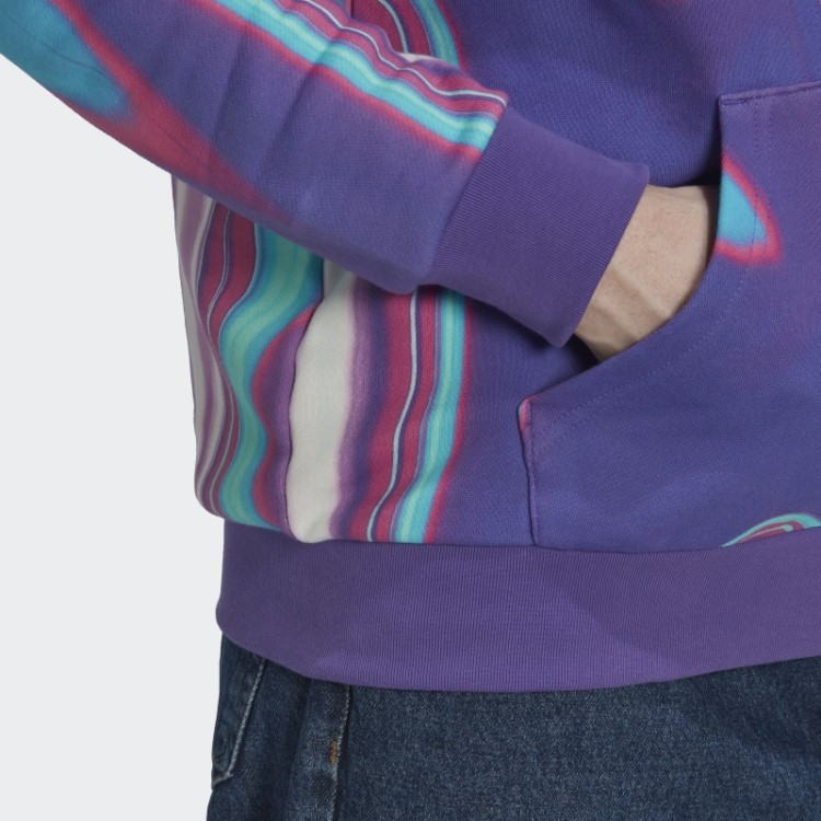 Adidas Moletom Com Estampa Hyperreal Allover Roxo Rush
