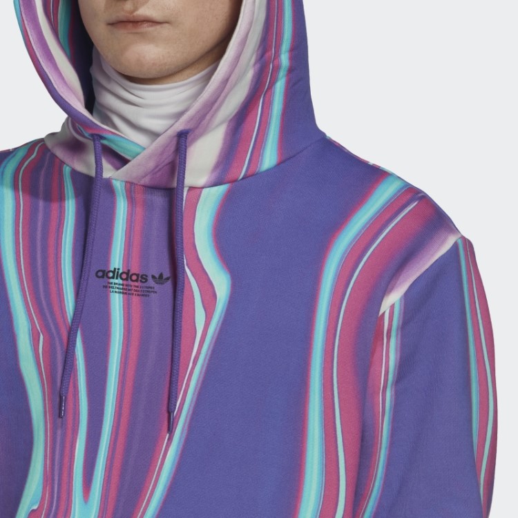 Adidas Moletom Com Estampa Hyperreal Allover Roxo Rush