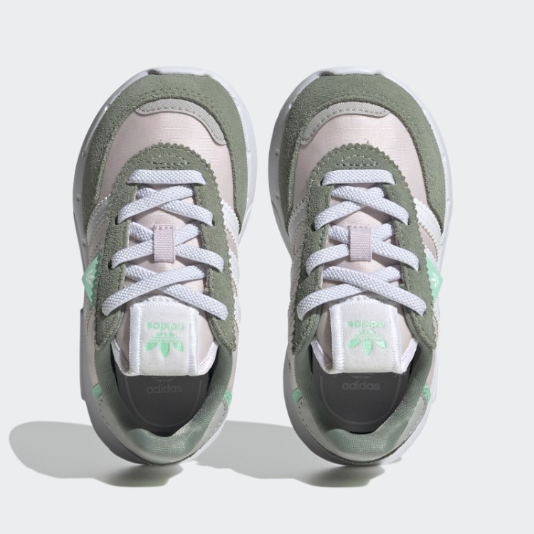 Tênis Adidas Retropy F2 Verde Prateado