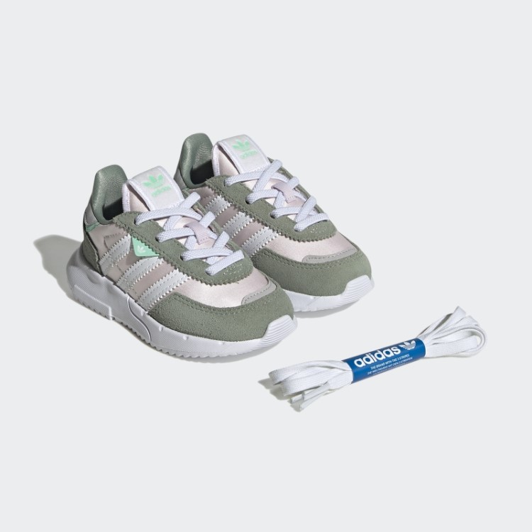 Tênis Adidas Retropy F2 Verde Prateado