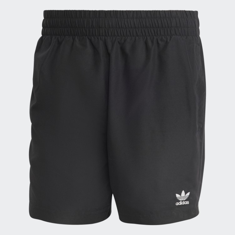 Calção De Banho Sólido Originals Essentials Preto Adidas