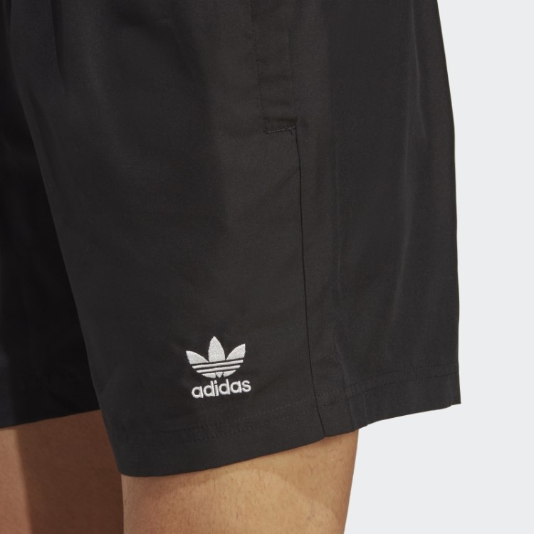 Calção De Banho Sólido Originals Essentials Preto Adidas