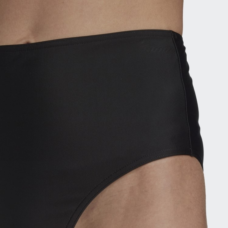 Cueca De Biquíni Preto Cintura Alta Adidas