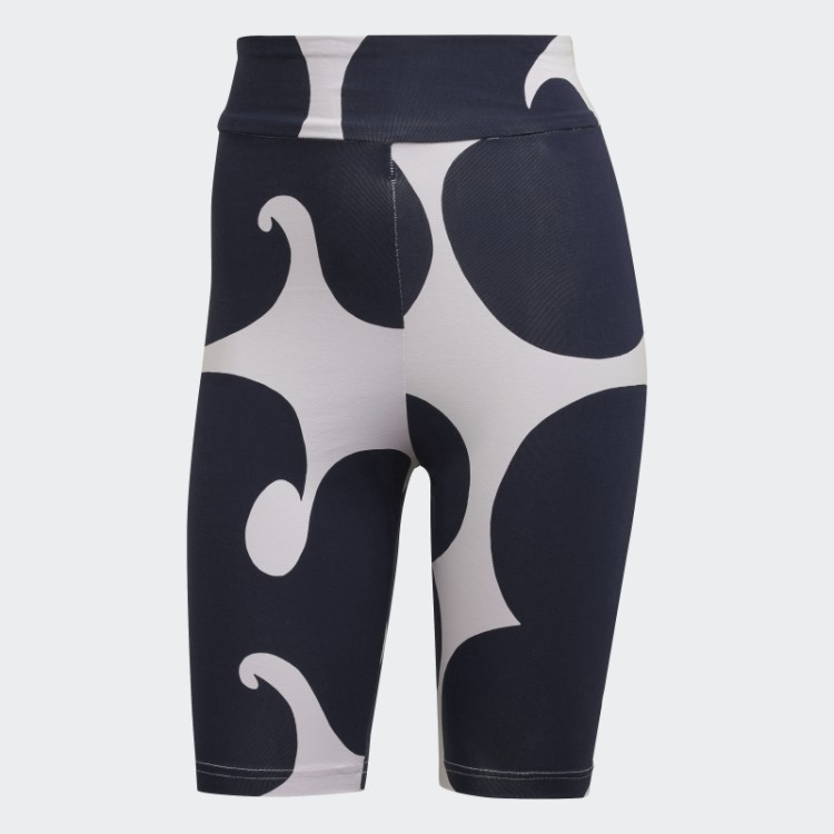 Legging Curta Adidas Purple Tint Marimekko Rib Na Altura Do Joelho