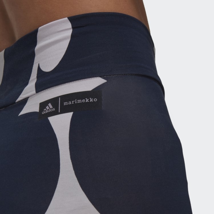 Marimekko Legging Curta Canelada Na Altura Do Joelho Tom Roxo Adidas