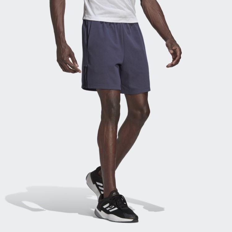 Bermuda De Ioga Aeroready Azul Marinho Adidas