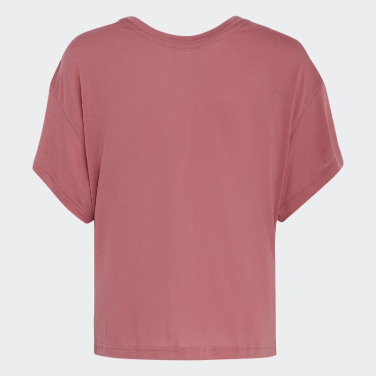 Camiseta Solta Adidas Yoga Aeroready Rosa