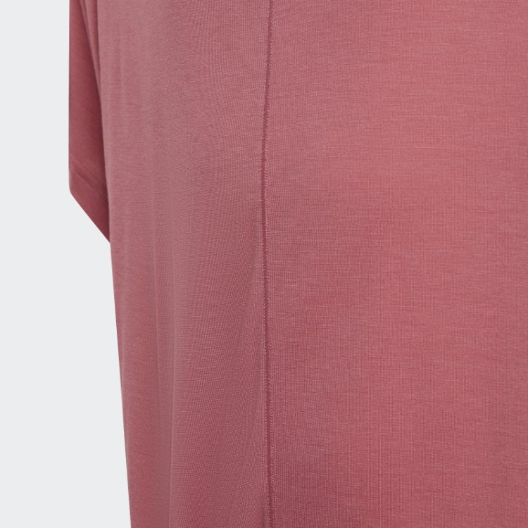 Camiseta Solta Adidas Yoga Aeroready Rosa