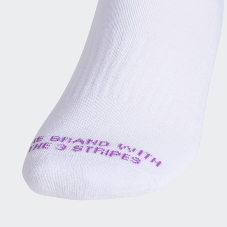 Meia Adidas Espiral 3 Pares Branco