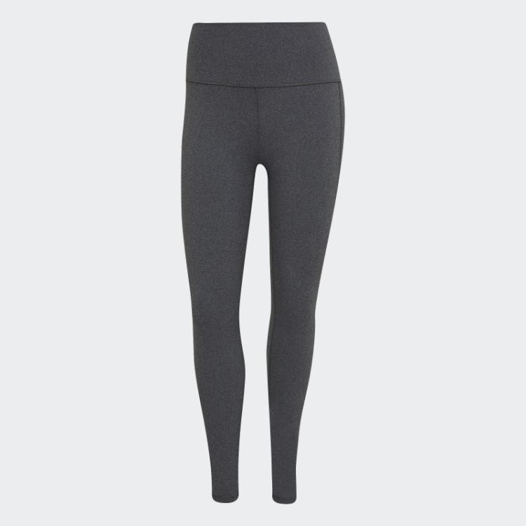 Legging Cinza Escuro Urze Adidas Yoga Studio 7/8 Quente