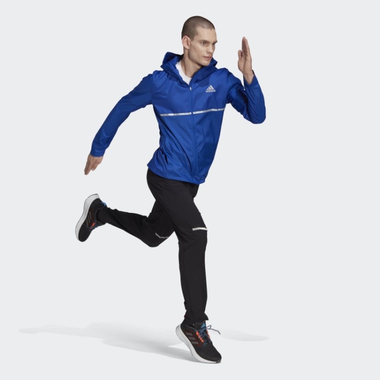 Adidas Possui A Jaqueta De Corrida Azul Royal