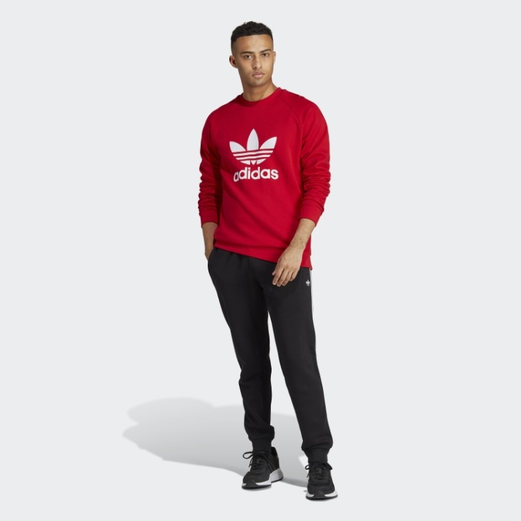 Moletom Gola Careca Adidas Scarlet Adicolor Classics Trefoil