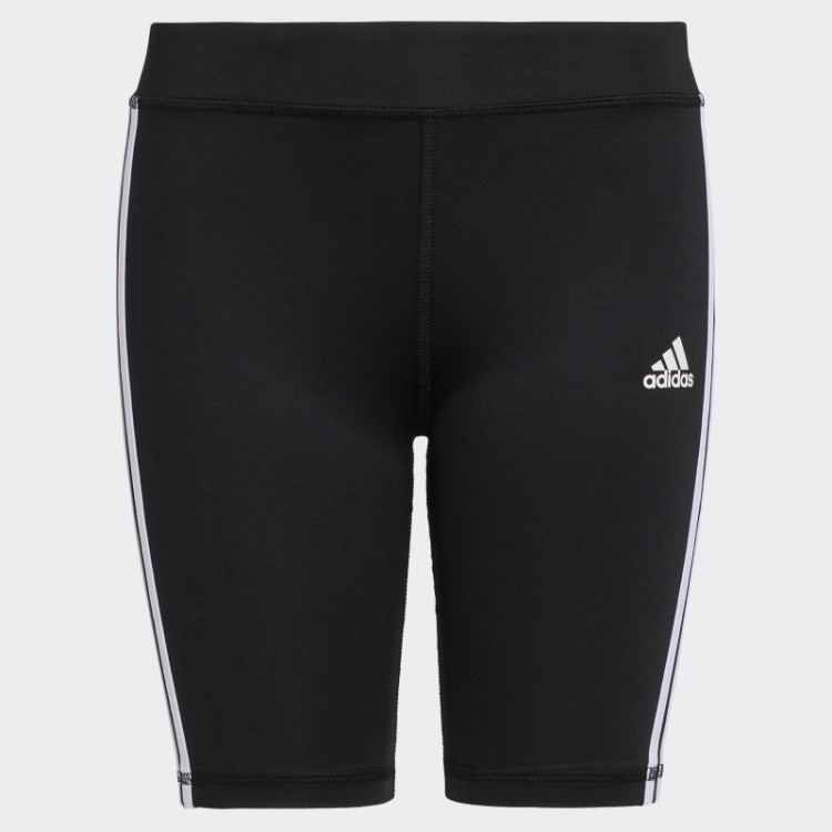 Shorts Bike Com As Três Listras (tamanho Estendido) Preto Adidas