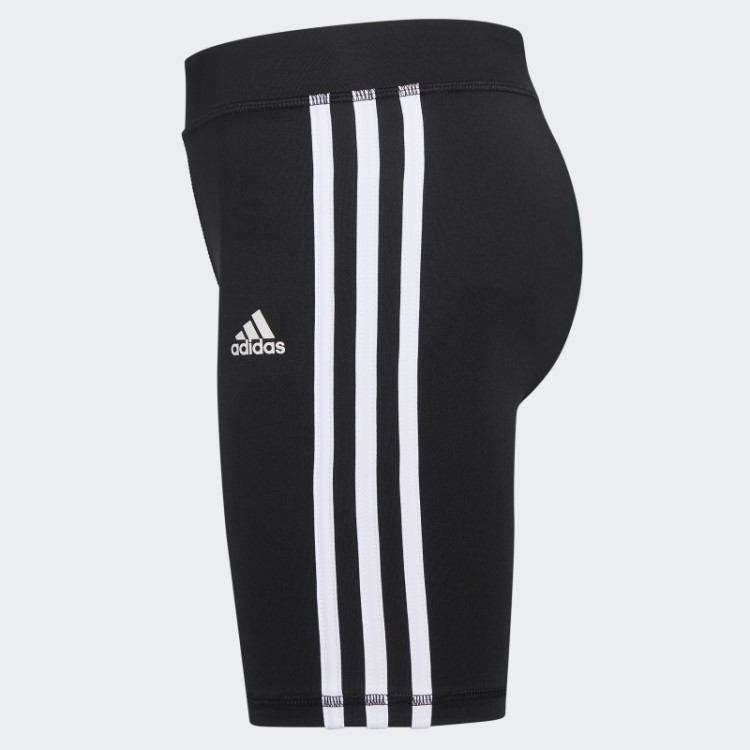 Shorts Bike Com As Três Listras (tamanho Estendido) Preto Adidas