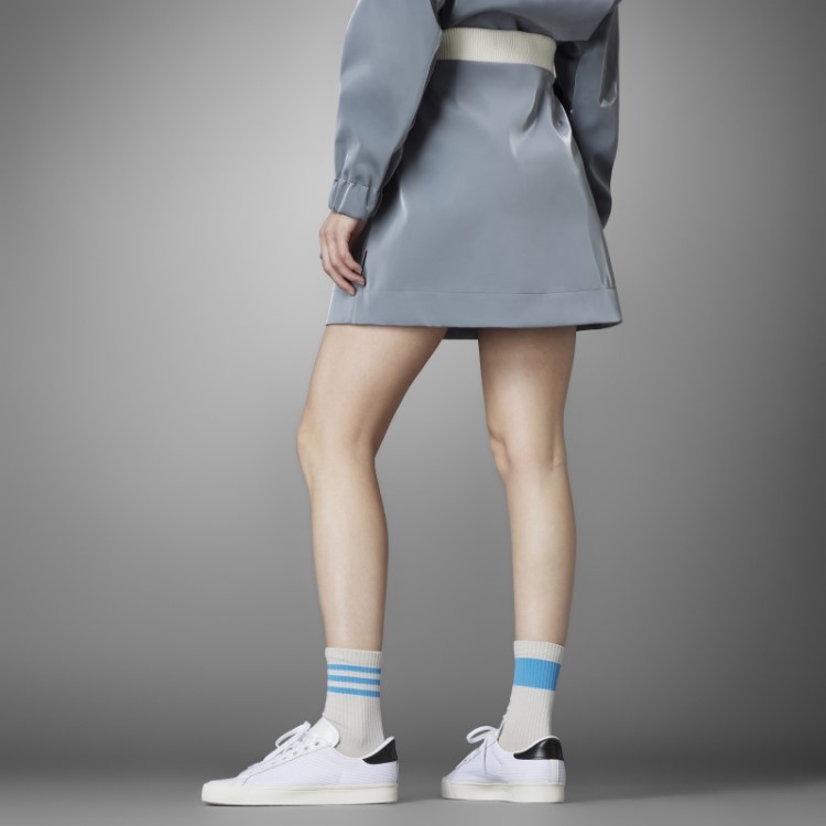 Versão Azul Saia De Alto Brilho Adidas Cinza