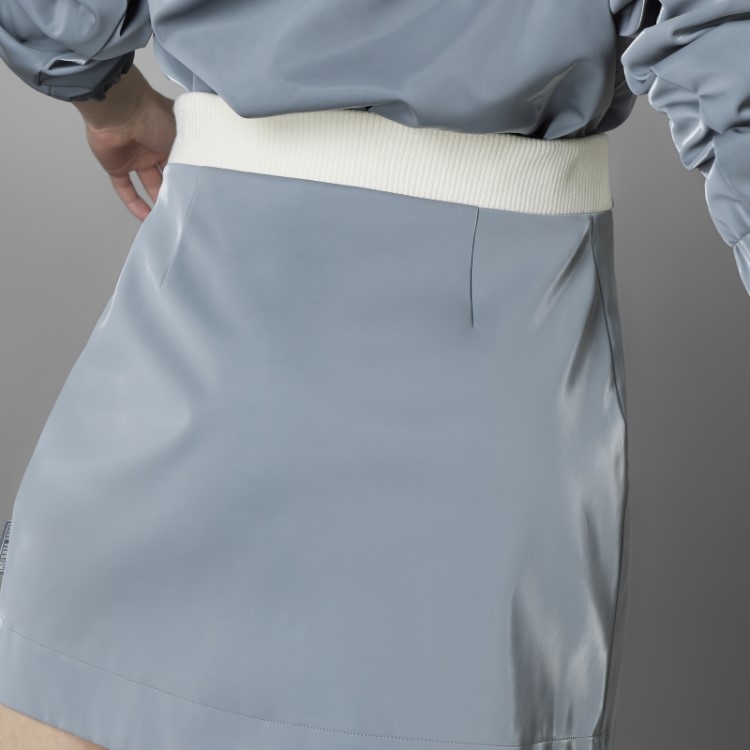 Versão Azul Saia De Alto Brilho Adidas Cinza