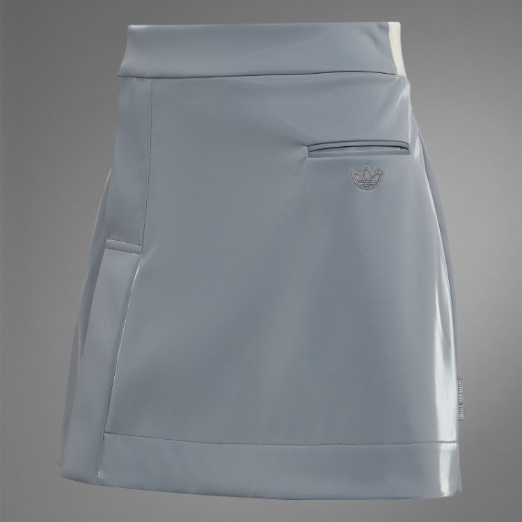 Versão Azul Saia De Alto Brilho Adidas Cinza