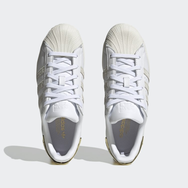 Elegantes Sapatos Brancos Adidas Superstar