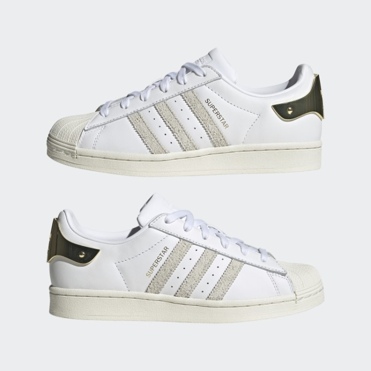 Elegantes Sapatos Brancos Adidas Superstar