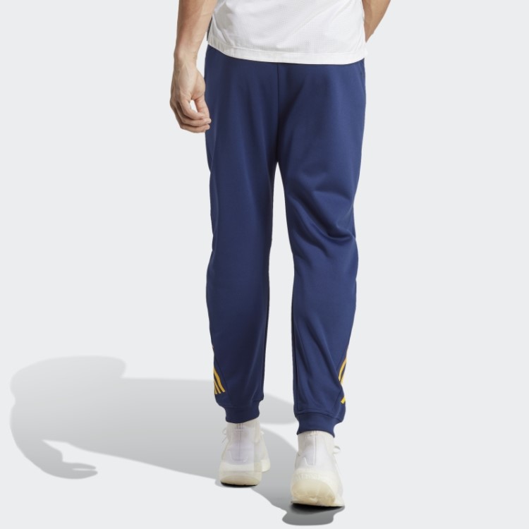 Joggers De Treinamento Azul Escuro Adidas Train Icons 3 Listras