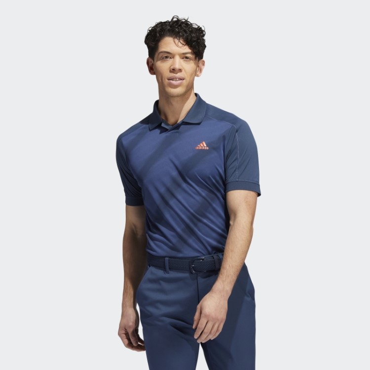 Adidas Camisa Polo Com Estampa Marinho