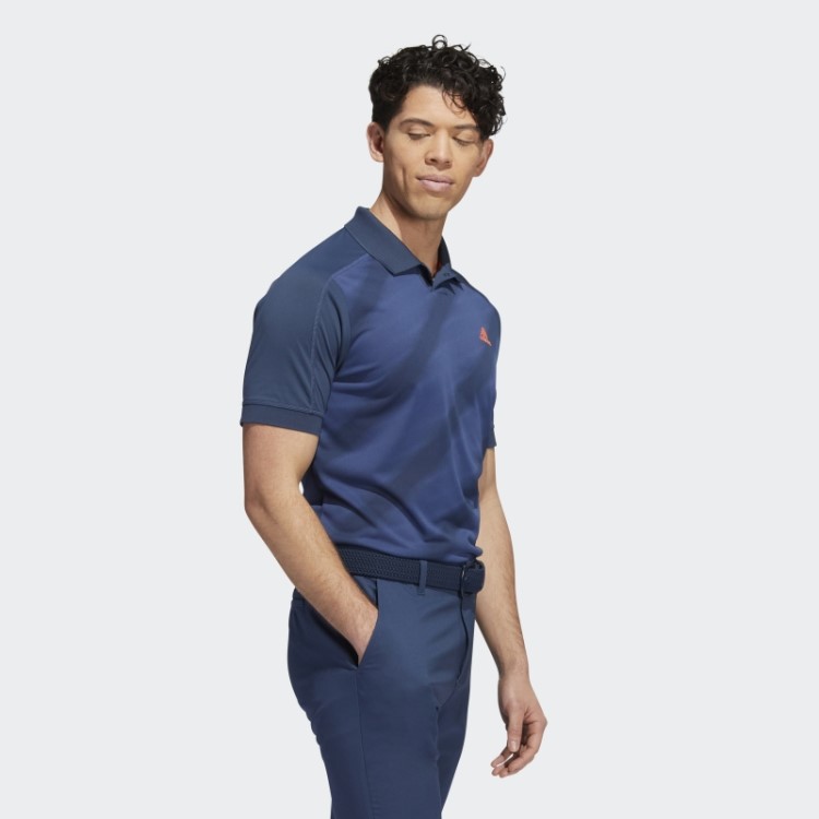 Camisa Polo Com Estampa Marinho Adidas