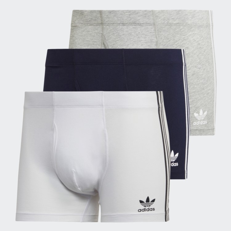 Adidas Comfort Flex Cueca Baú Com As Três Listras Brancas