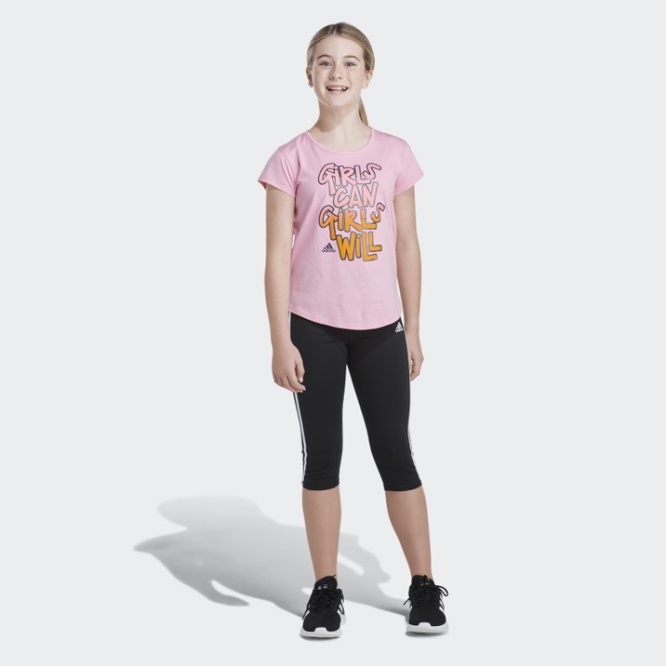 Camiseta Adidas Rosa Claro