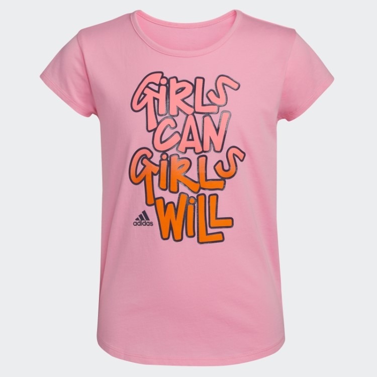 Camiseta Adidas Rosa Claro
