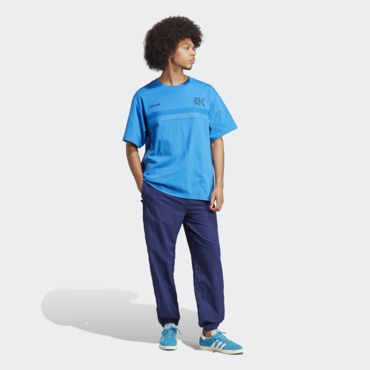 83-c Camiseta Pássaro Azul Adidas