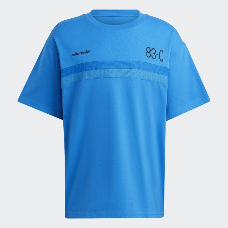 83-c Camiseta Pássaro Azul Adidas
