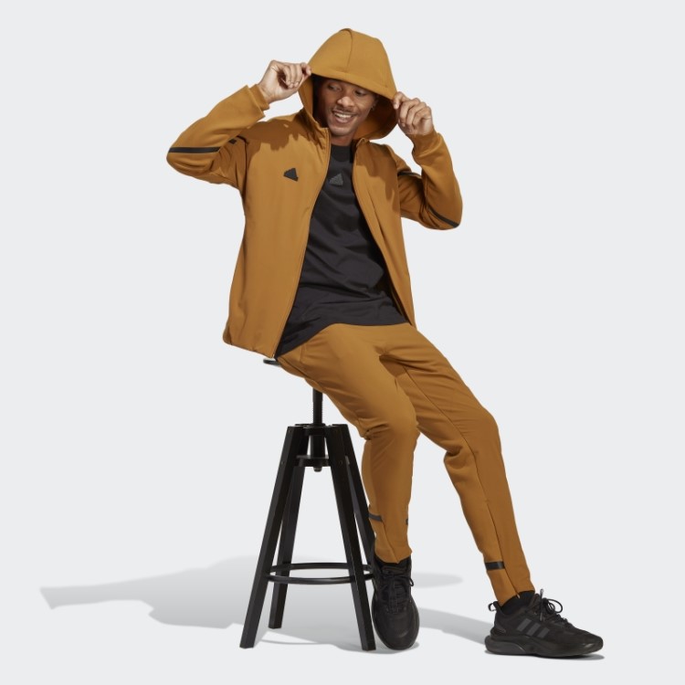 Top Adidas Bronze Com Zíper Completo Projetado Para 4 Dias De Jogo