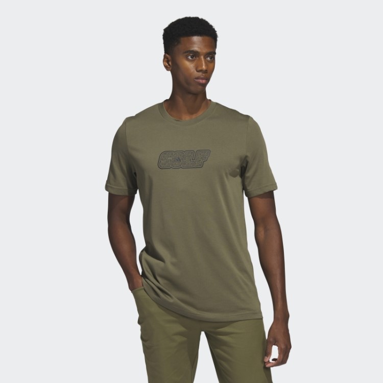 Camiseta De Golfe Adidas Verde-oliva