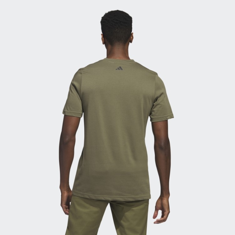 Camiseta De Golfe Adidas Verde-oliva