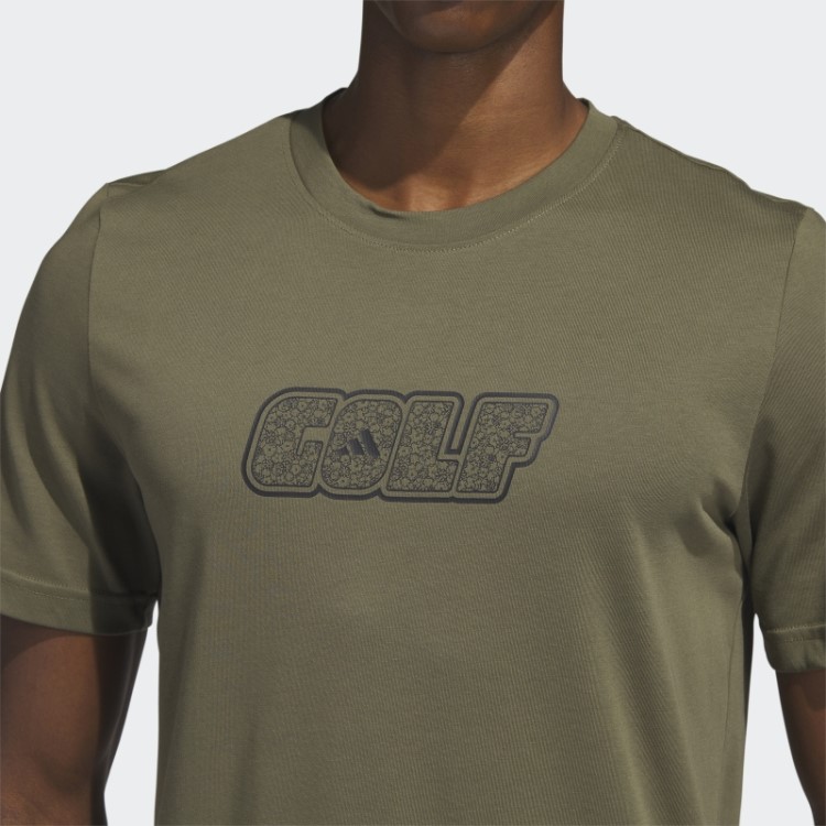Camiseta De Golfe Adidas Verde-oliva