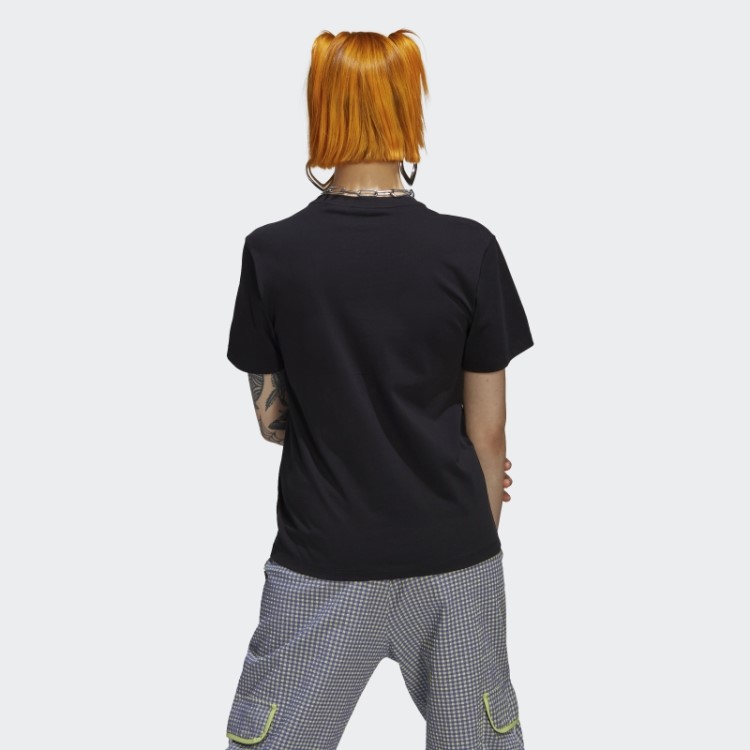 Camiseta Com Aplicação De Trevo Adidas Preta