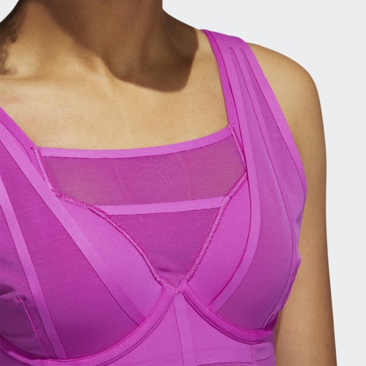 Sutiã De Treinamento De Alto Suporte Rosa Tlrd Impact Luxe Da Adidas
