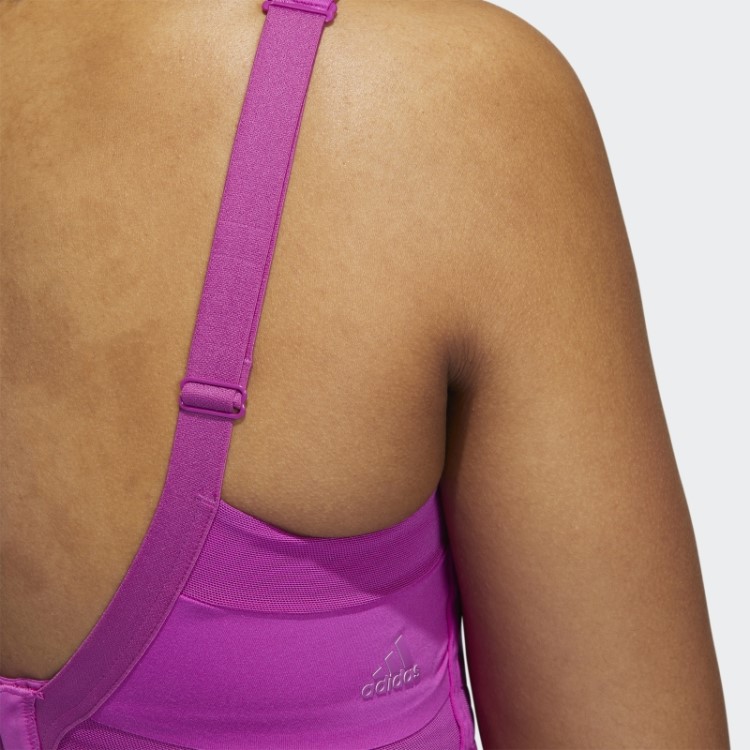 Sutiã De Treinamento De Alto Suporte Rosa Tlrd Impact Luxe Da Adidas