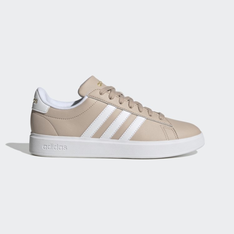 Taupe Adidas Grand Court Cloudfoam Estilo De Vida Court Comfort Shoes